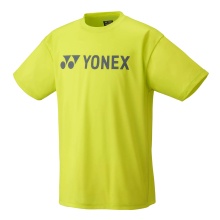 Yonex Trainings-Tshirt Practice Logo YM0046 (100% Polyester) 2024 limegelb Herren